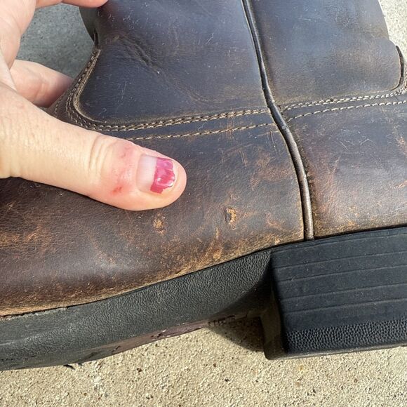 Men's Ariat Heritage Roper Western Boots Men’s Size 12D Cowboy Leather - Picture 7 of 16